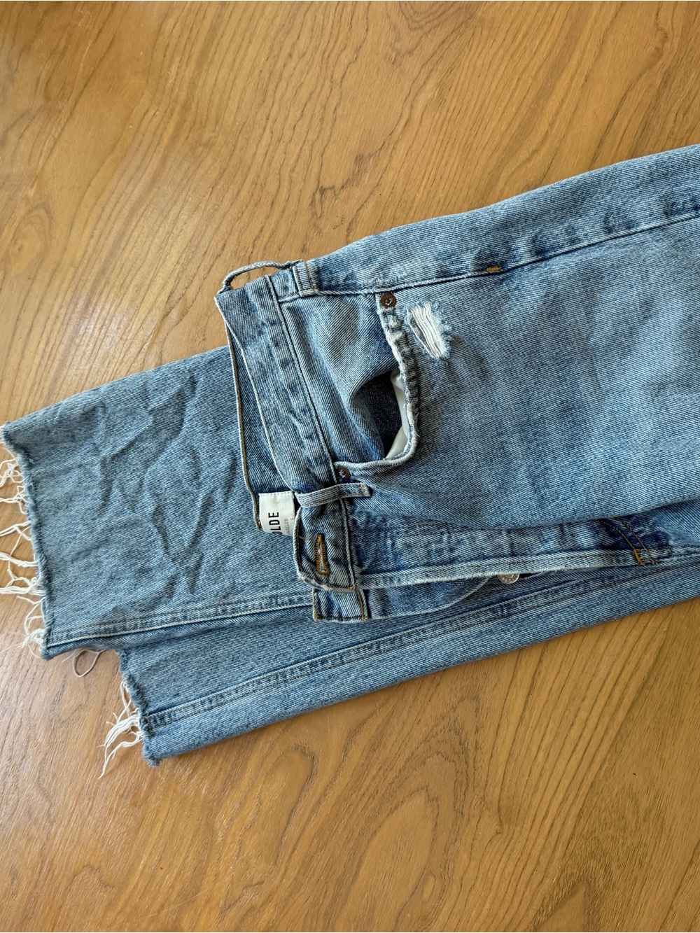 Classic Light Blue AGOLDE WOMENS Denim Jeans